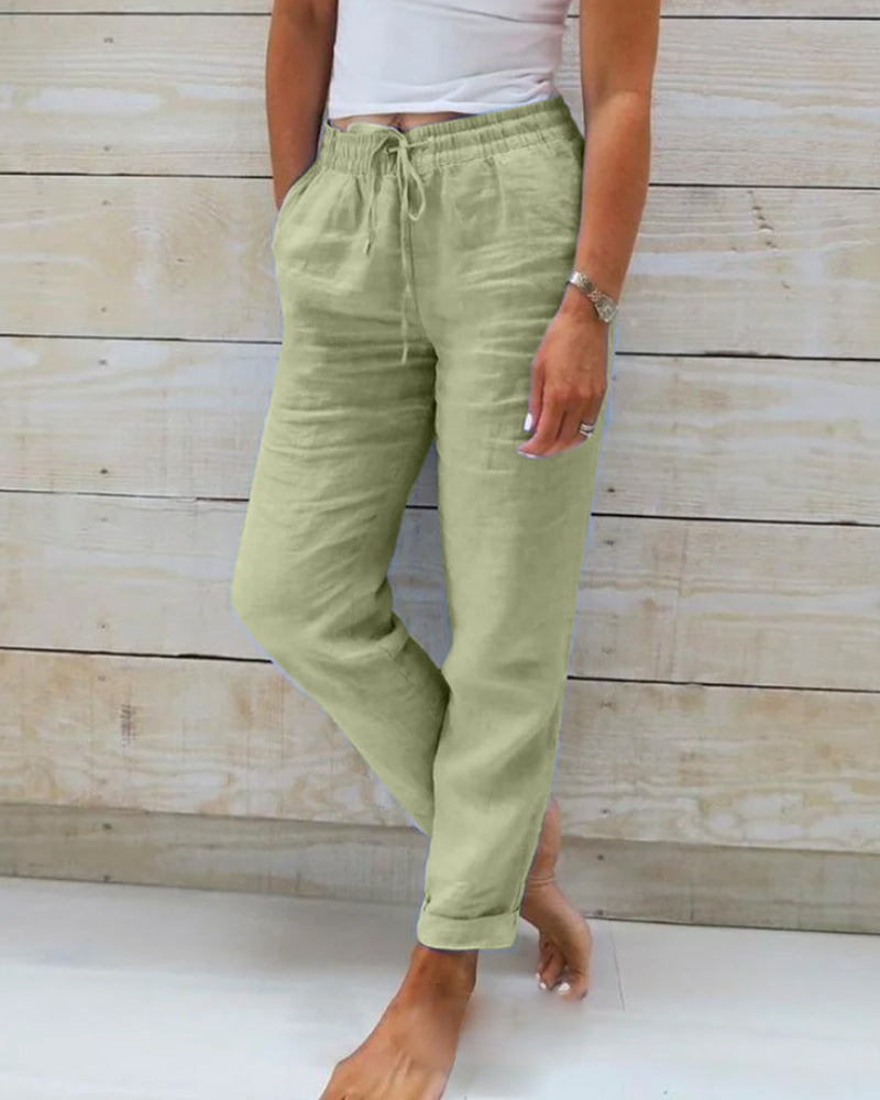 SUSAN™ - Pantaloni leggeri elasticizzati