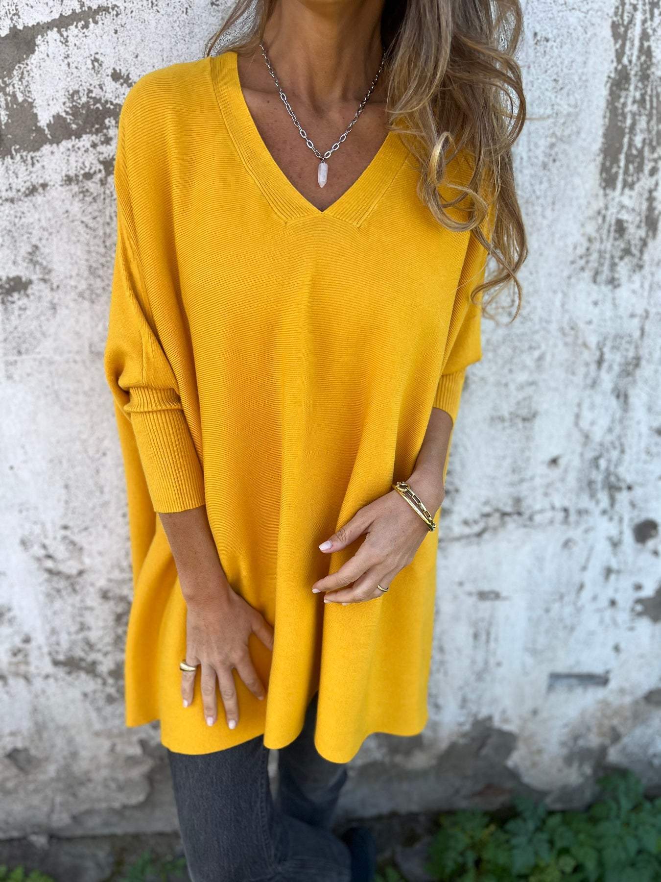 Céline | Maglione oversize con scollo a V