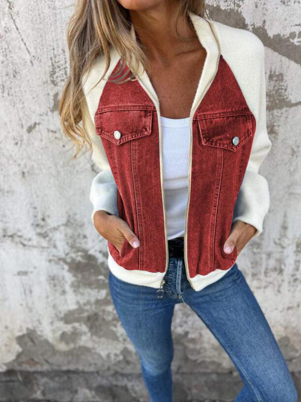 Vittoria™ | Giacca casual con zip e scollo a V