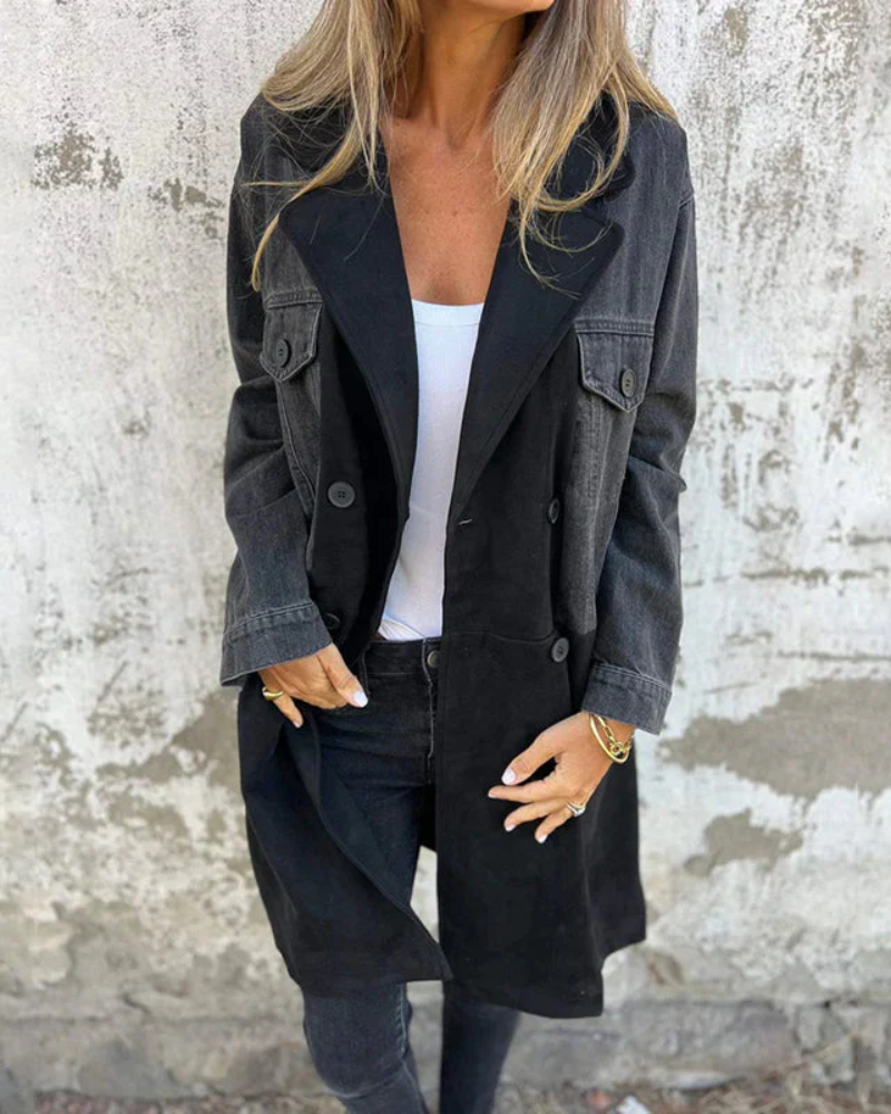 Astrid™ - Cappotto in denim da donna