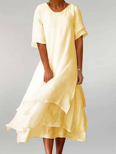 ELOISE - Elegante abito lungo in cotone