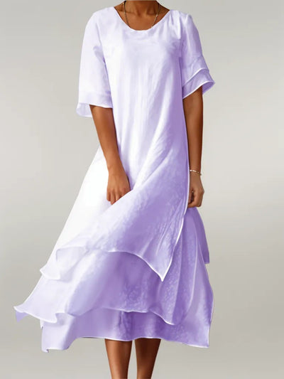 ELOISE - Elegante abito lungo in cotone