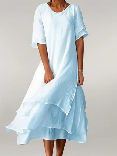 ELOISE - Elegante abito lungo in cotone