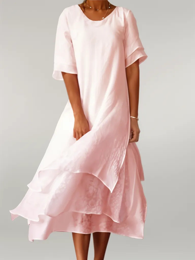 ELOISE - Elegante abito lungo in cotone