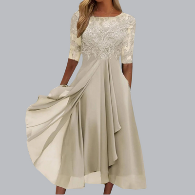 Hilde™ - Abito elegante in pizzo dal design pregiato