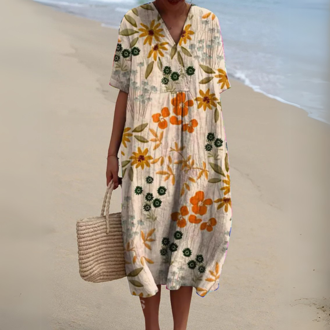 Nicole - Robe d'Été à Fleurs