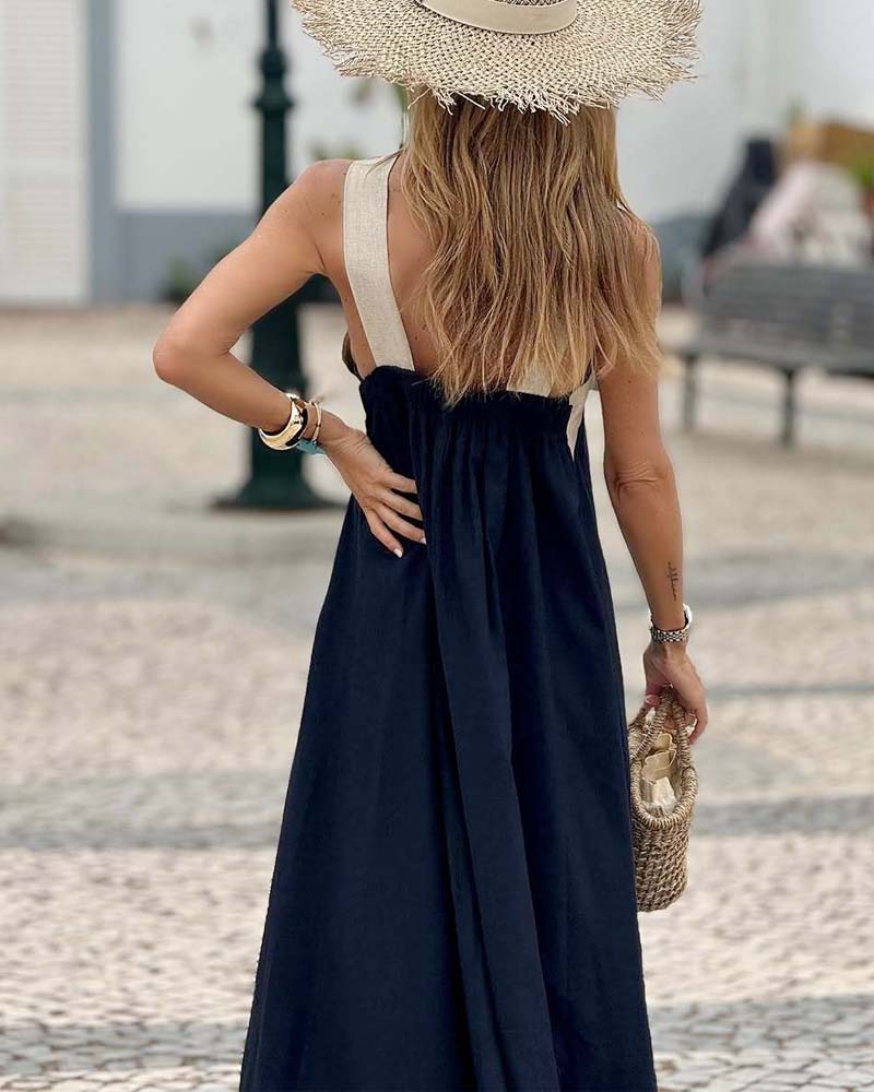 Olive™ | Vestito con collo incrociato