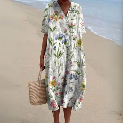 Nicole - Robe d'Été à Fleurs