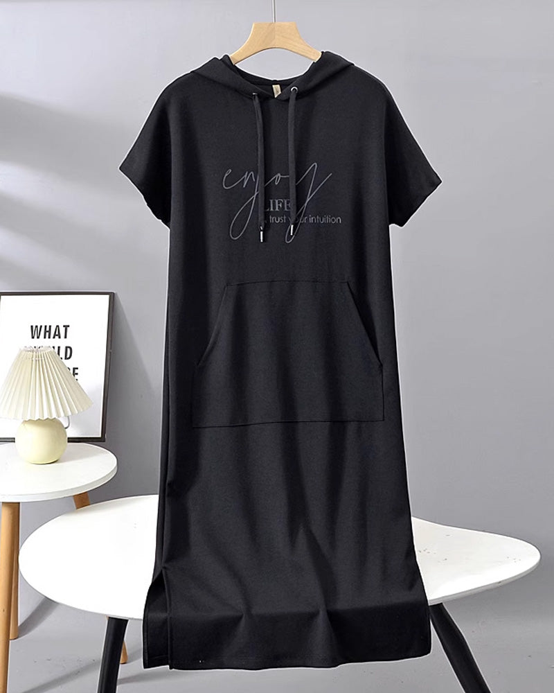 Saskia™ | Vestito casual con cappuccio