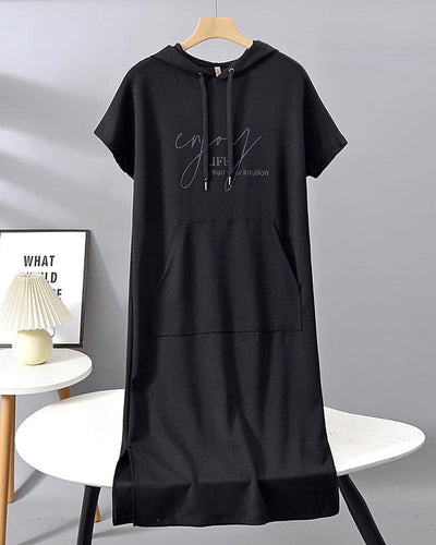 Saskia™ | Vestito casual con cappuccio