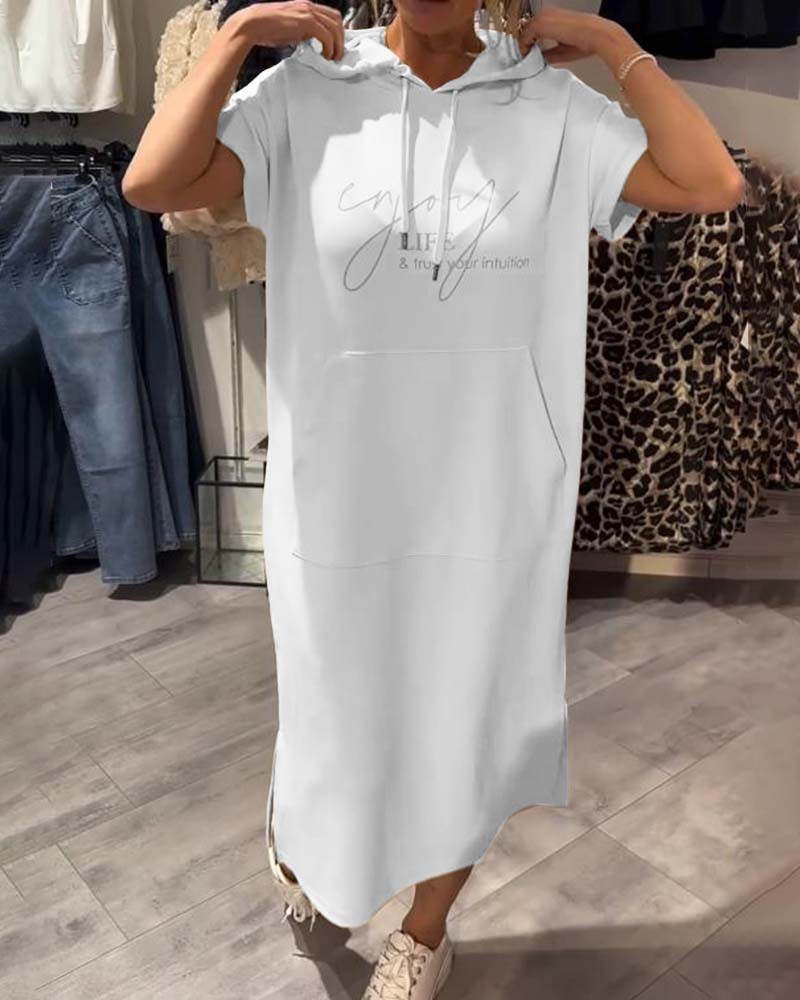 Saskia™ | Vestito casual con cappuccio