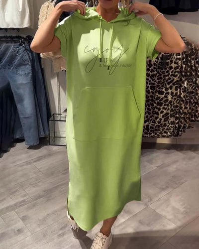 Saskia™ | Vestito casual con cappuccio