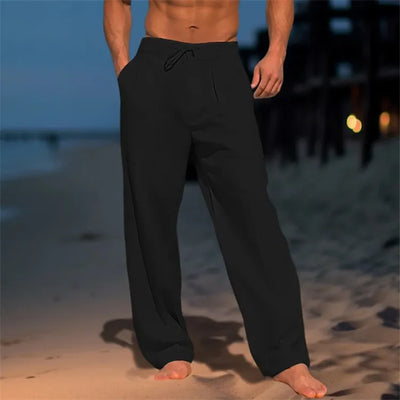 Nathan™ - Pantaloni in cotone a tinta unita