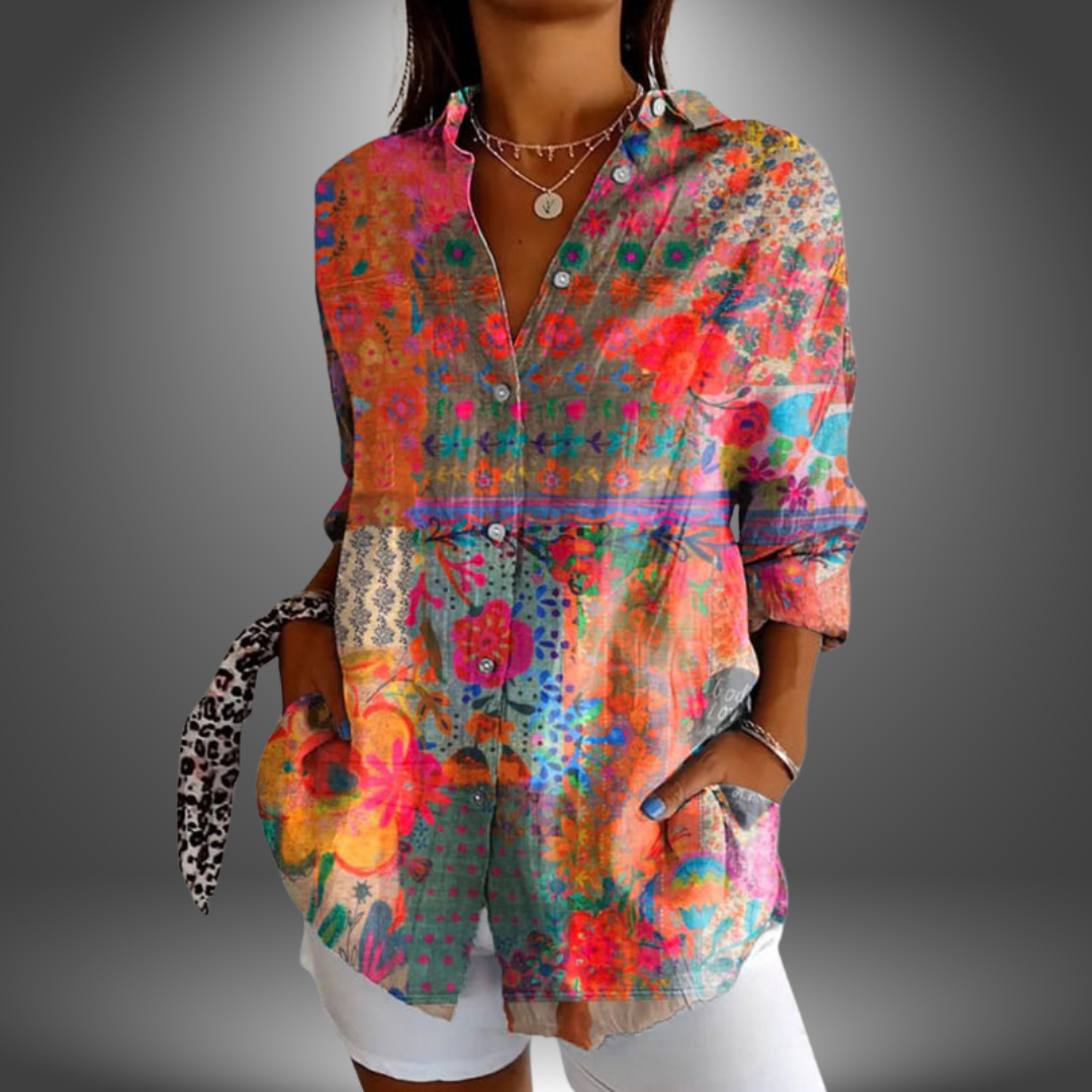 Gracelyn - Camicetta floreale premium