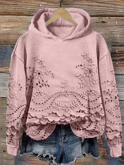 SASCHA | FELPA CON CAPPUCCIO CASUAL CON STAMPA