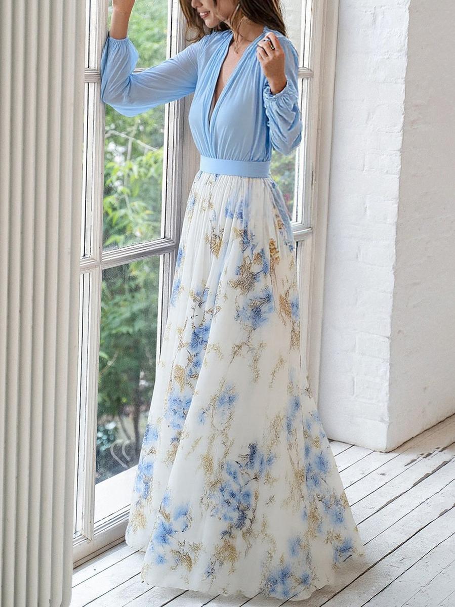 Elena™ - Maxi abito con stampa floreale Dazzling