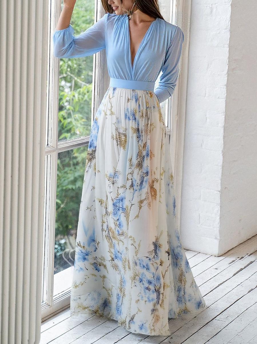 Elena™ - Maxi abito con stampa floreale Dazzling
