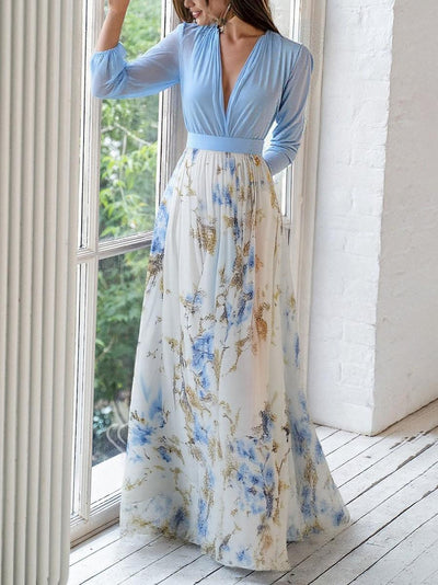 Elena™ - Maxi abito con stampa floreale Dazzling
