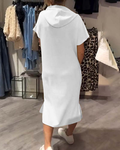 Saskia™ | Vestito casual con cappuccio
