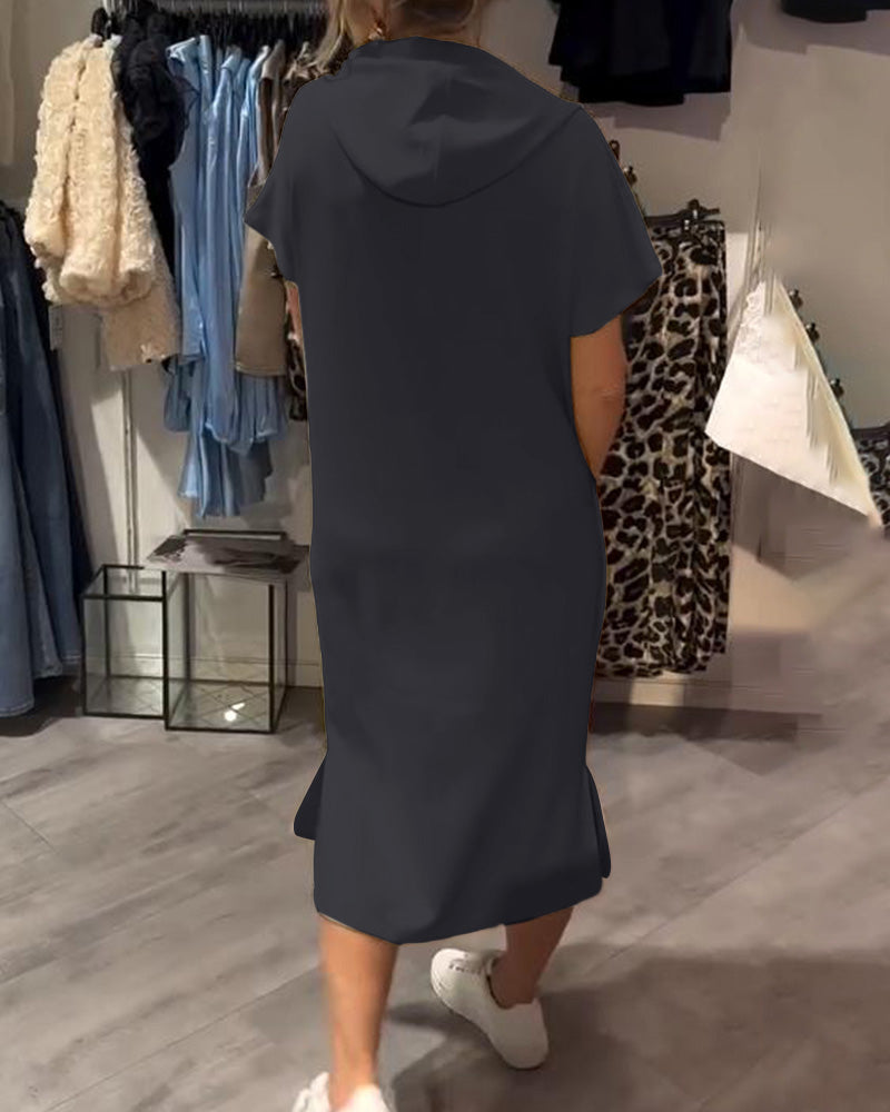 Saskia™ | Vestito casual con cappuccio