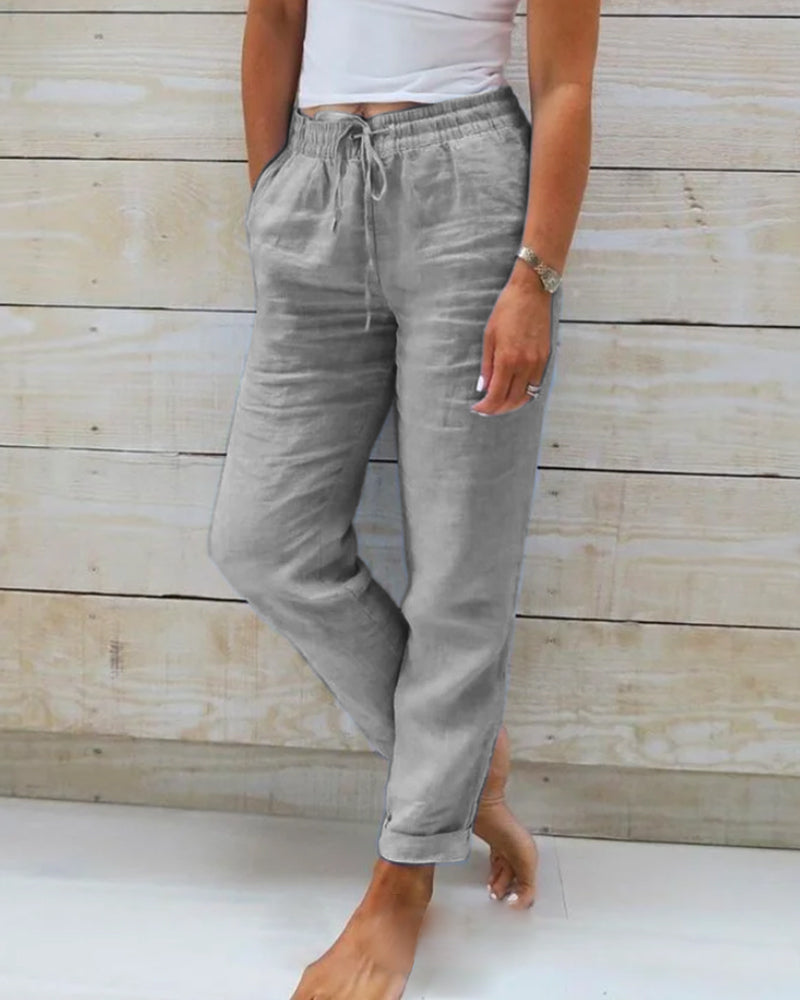 SUSAN™ - Pantaloni leggeri elasticizzati