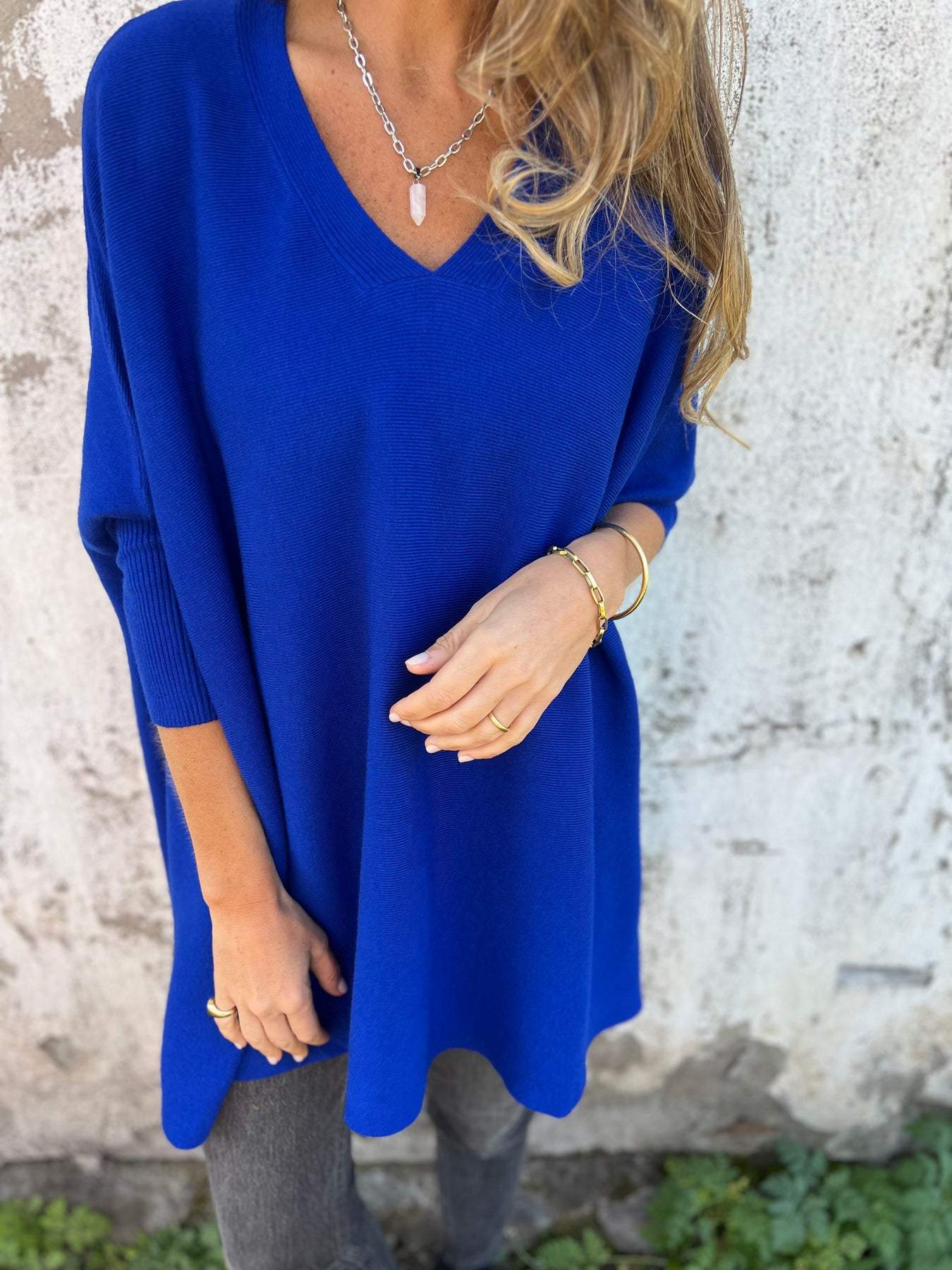 Céline | Maglione oversize con scollo a V