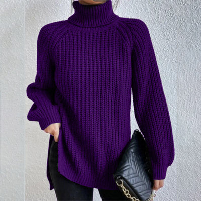 Éloïse™ | Maglione con collo alto e spacco