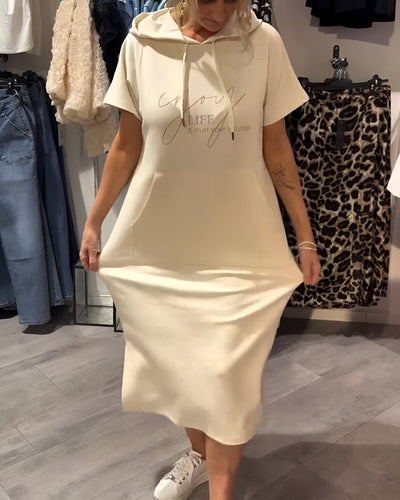 Saskia™ | Vestito casual con cappuccio