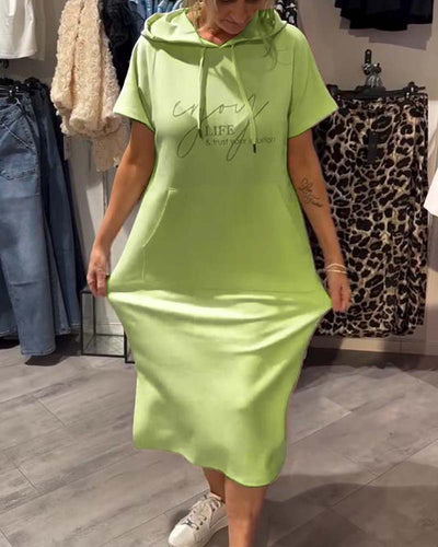 Saskia™ | Vestito casual con cappuccio