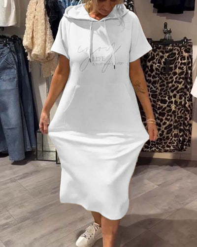 Saskia™ | Vestito casual con cappuccio