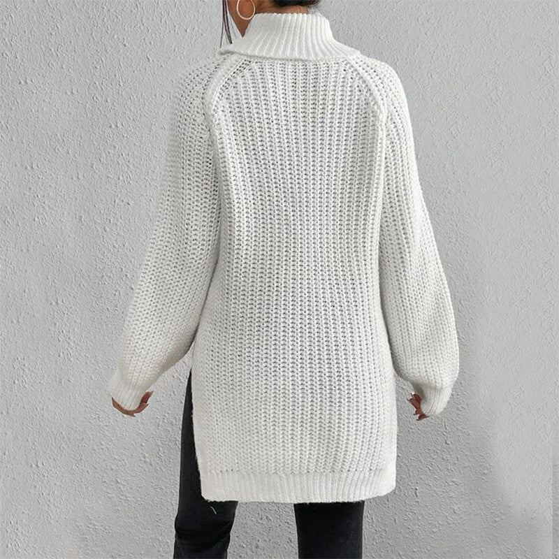 Éloïse™ | Maglione con collo alto e spacco