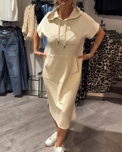 Saskia™ | Vestito casual con cappuccio
