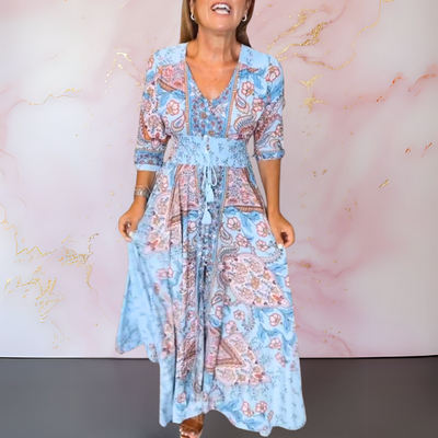Marga™ | Abito estivo elegante con scollo a V