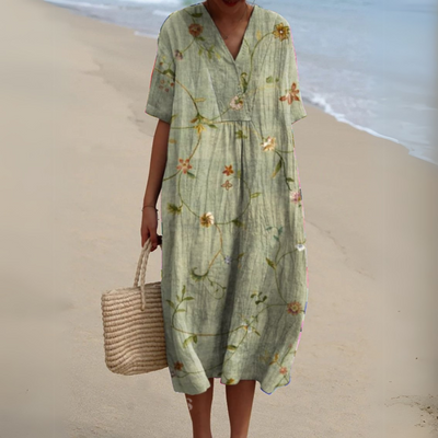 Nicole - Robe d'Été à Fleurs