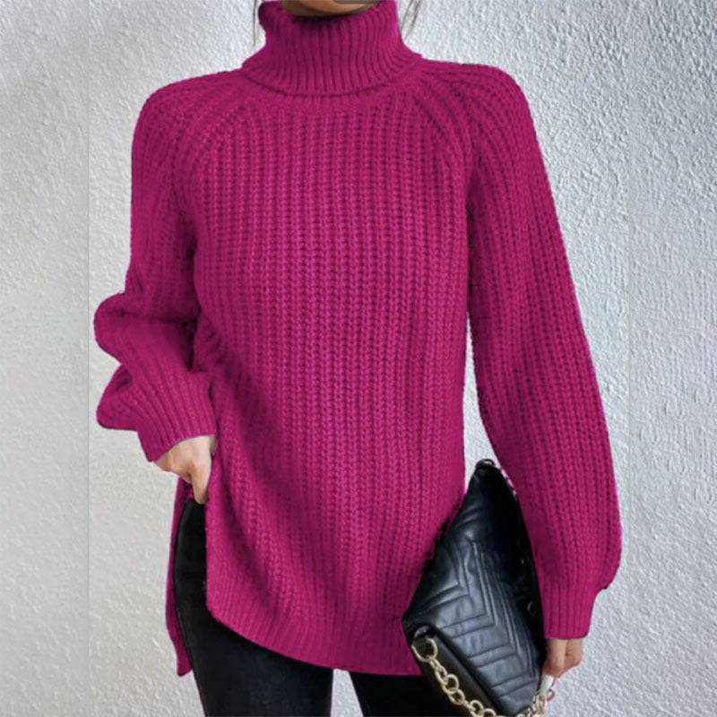Éloïse™ | Maglione con collo alto e spacco