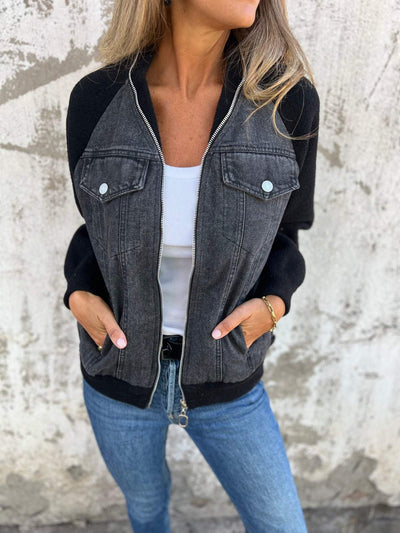 Vittoria™ | Giacca casual con zip e scollo a V