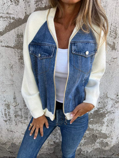 Vittoria™ | Giacca casual con zip e scollo a V