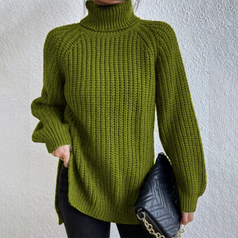 Éloïse™ | Maglione con collo alto e spacco