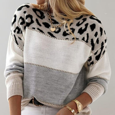 PASCALINE | MAGLIONE CASUAL CON STAMPA LEOPARDO