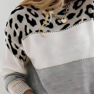 PASCALINE | MAGLIONE CASUAL CON STAMPA LEOPARDO