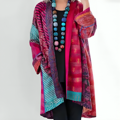 Kathleen - Cardigan da donna colorato e arioso