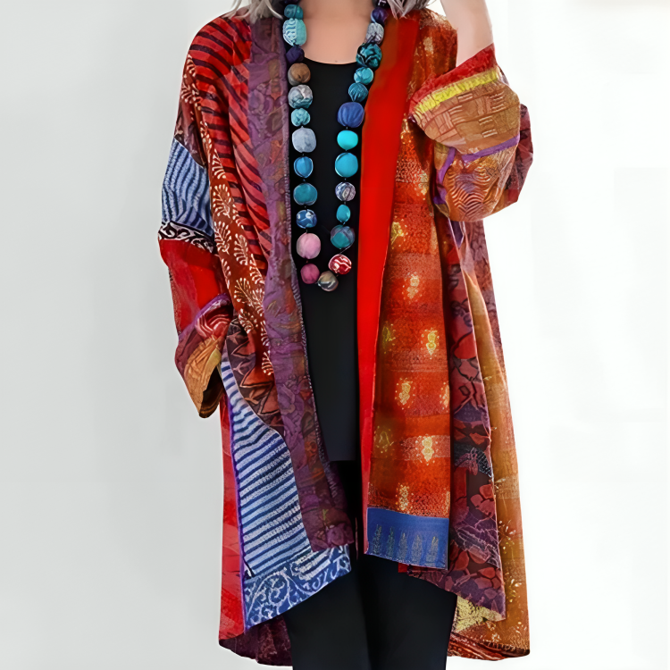 Kathleen - Cardigan da donna colorato e arioso