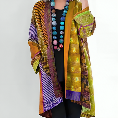 Kathleen - Cardigan da donna colorato e arioso