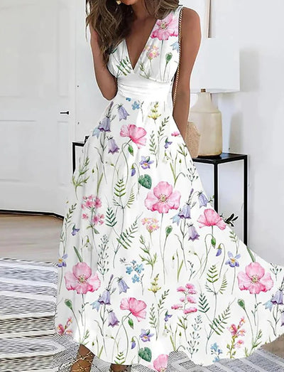 Alessia™ - Maxi abito con stampa floreale Dazzling