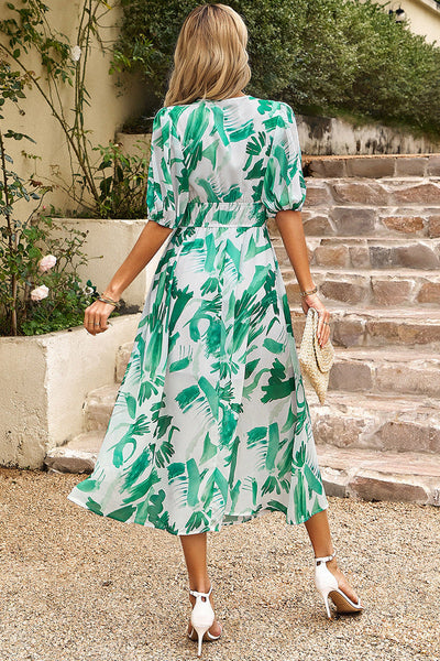 Ruby - Vestito midi floreale svolazzante