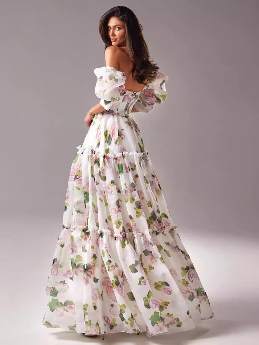Lena™ - Maxi abito con stampa floreale Dazzling