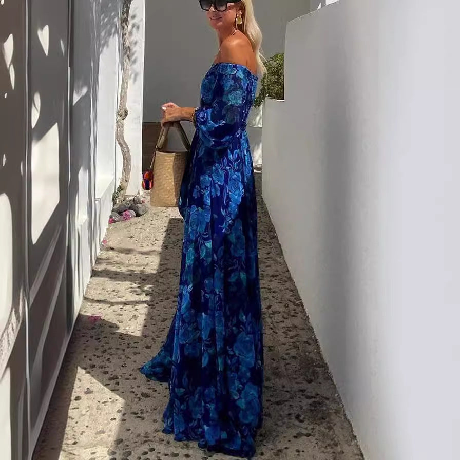 Mirella™ - Maxi abito con stampa floreale Dazzling