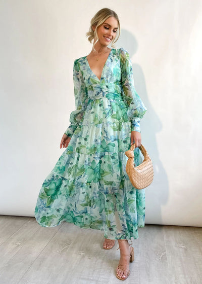 Sienna™ - Maxi abito con stampa floreale Dazzling