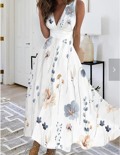 Alessia™ - Maxi abito con stampa floreale Dazzling