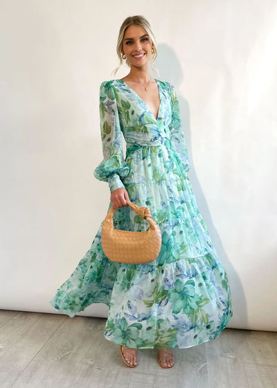 Sienna™ - Maxi abito con stampa floreale Dazzling